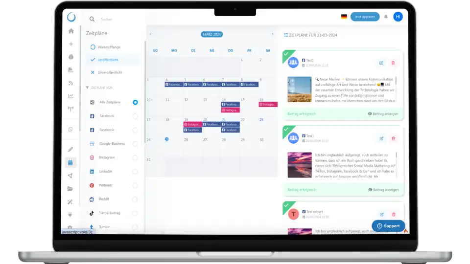 Automatisierung mit dem Social Poster